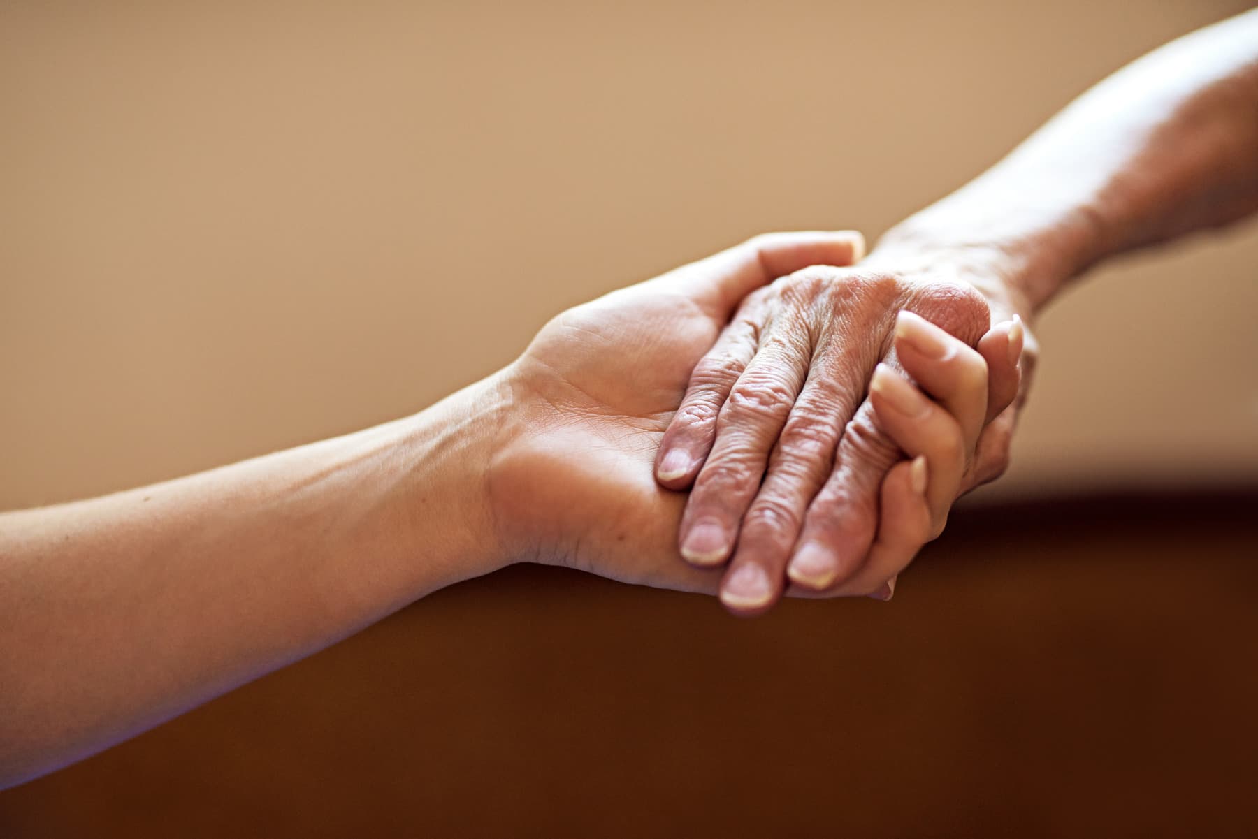 Care navigator speaking with a family